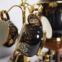 Service En Porcelaine Avec Support 20 Pièces Noir Thomas