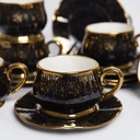 Service En Porcelaine Avec Support 20 Pièces Noir Thomas