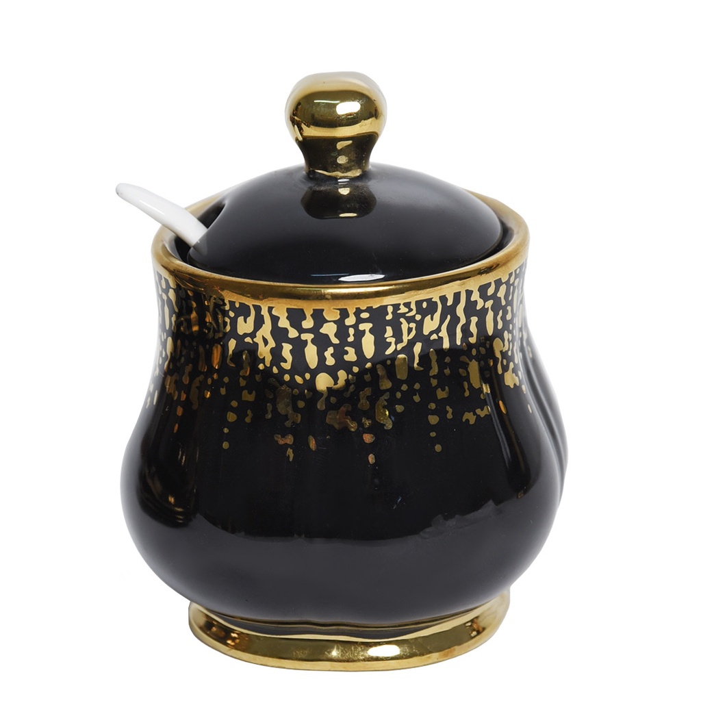 Service En Porcelaine Avec Support 20 Pièces Noir Thomas