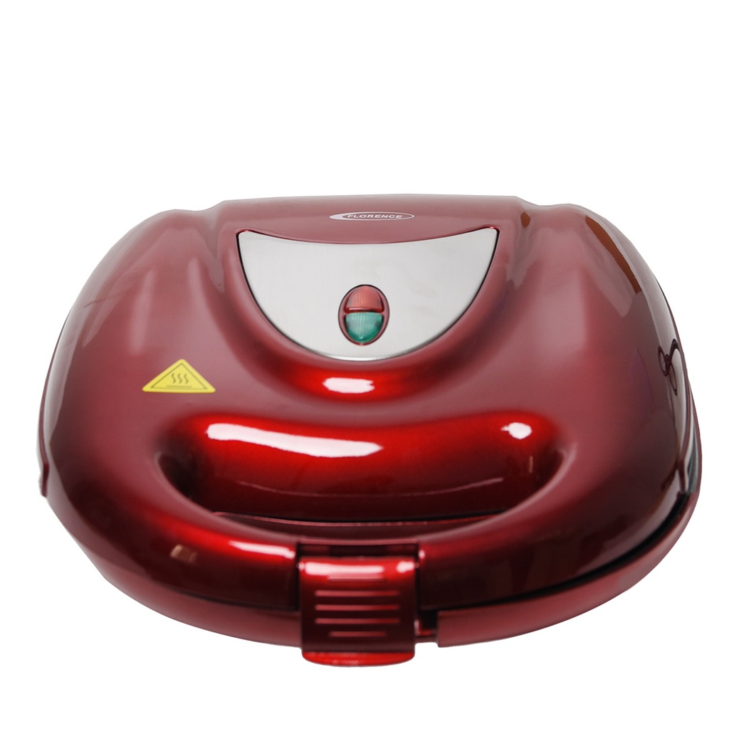 Appareil De Cuisson 5en1 Florence Zouza , Panini , Gauffre , Donut , Maamoul - Rouge