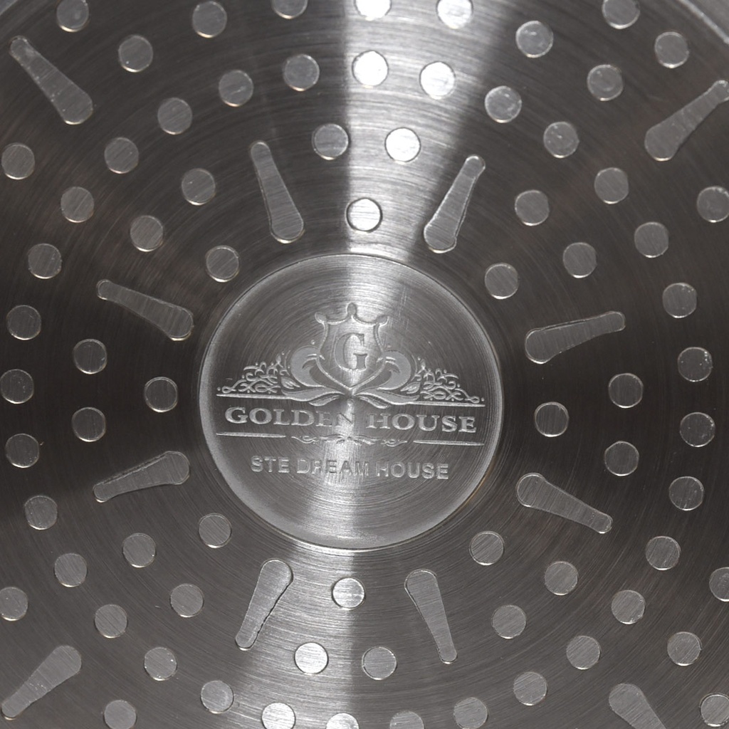 Batterie de Cuisine 25 Pièces Granite Golden House Effet Cuivre