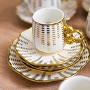 Service 24 Pieces café et café au lait Motif Tiré