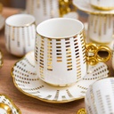 Service 24 Pieces café et café au lait Motif Tiré