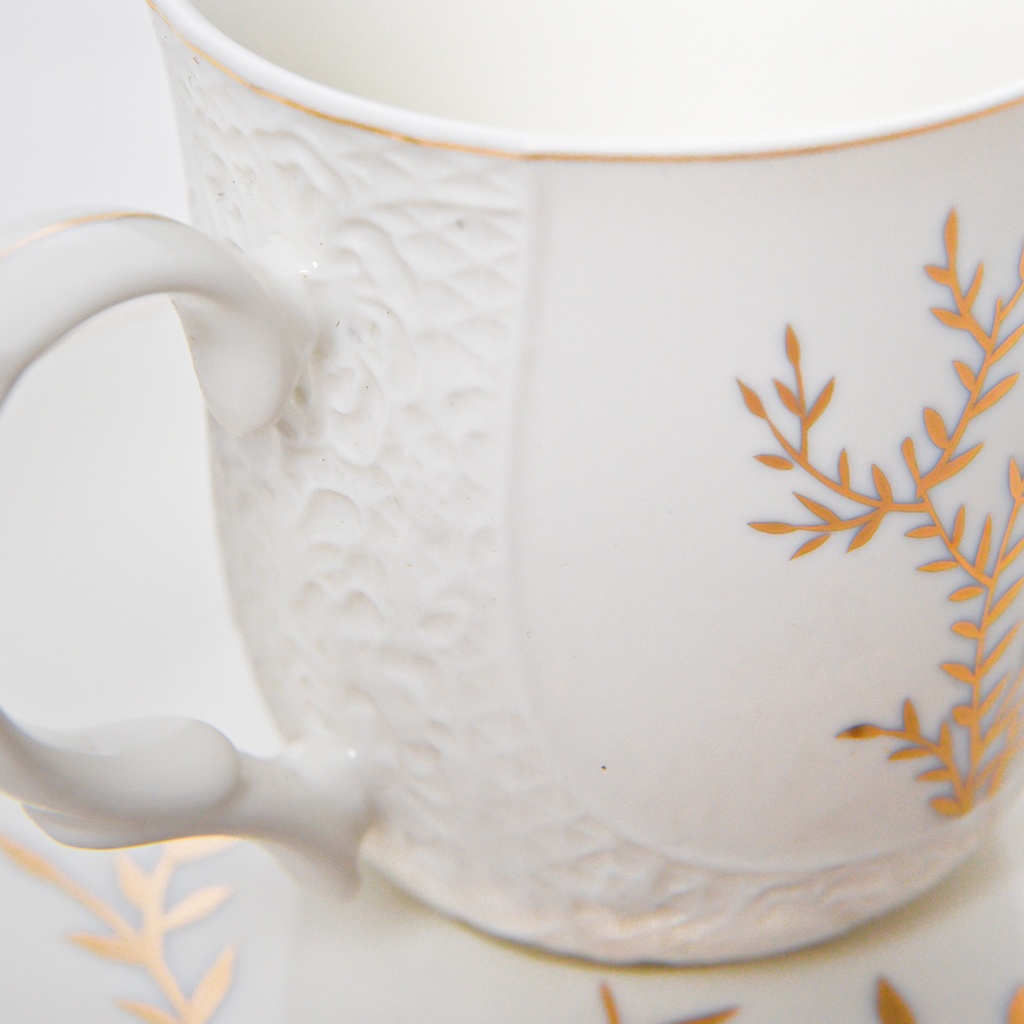 Service a Café au Lait Avec Théière Porcelaine 13 pièces M1