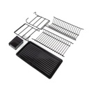 Égouttoir À Vaisselle Portable À Deux Niveaux Gris Avec Plateaux -50 cm- ZENSAN