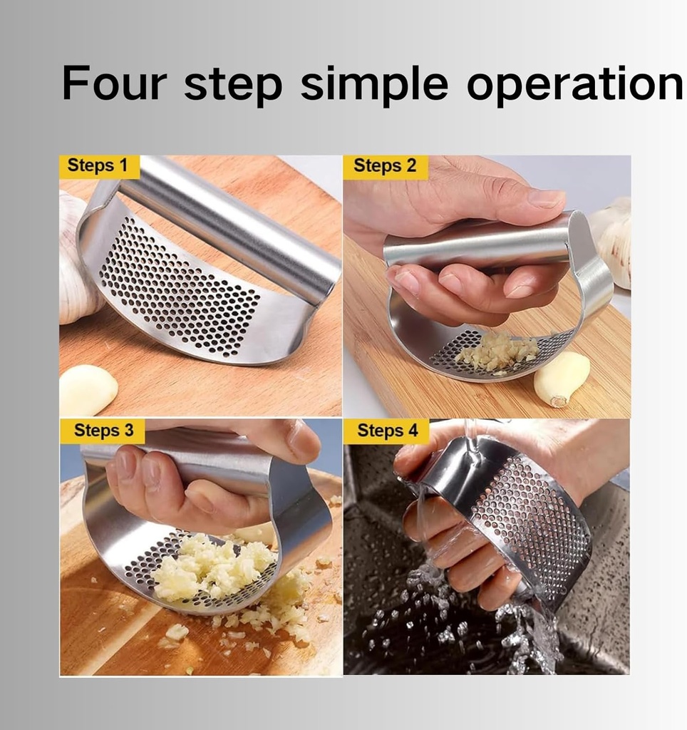 Presse Ail En Acier Inoxydable 