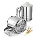 Tamis a Farine Rond En Acier inoxydable Grand modél