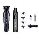 Tondeuse Cheveux et à Poils de Nez Daling Rechargable Professionnel 5W Noir