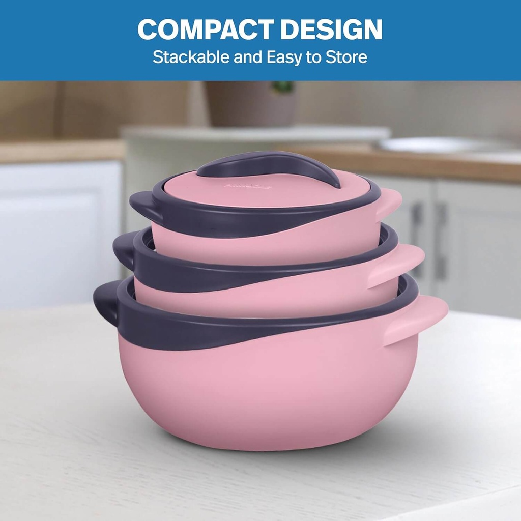 Ensemble de 4 Boites Isotherme Pinnacle Rose