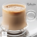 Lot de 6 Tasses et Sous Tasses City Glass 22Cl