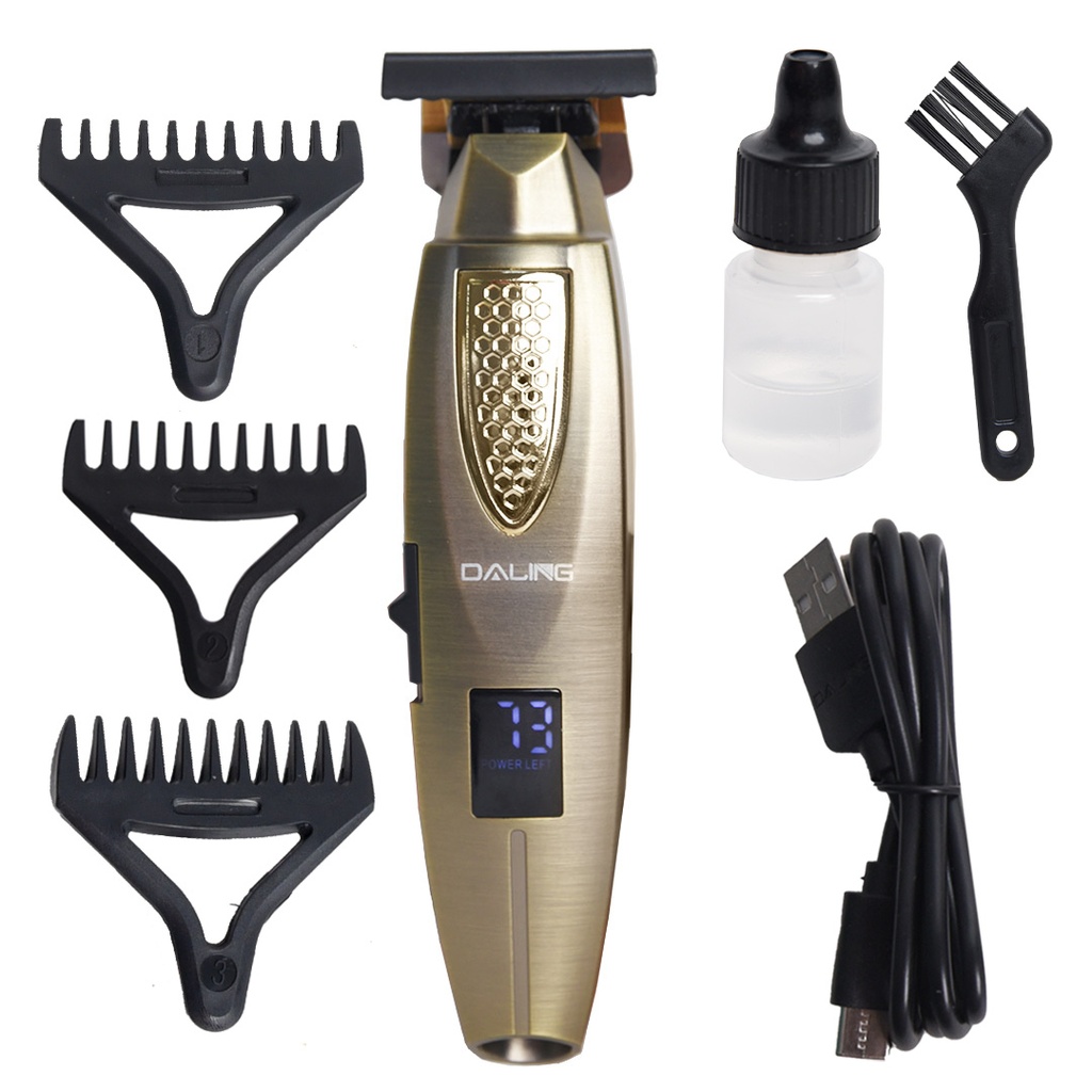 Tondeuse Cheveux Daling Rechargable Professionnel 3W Doré 