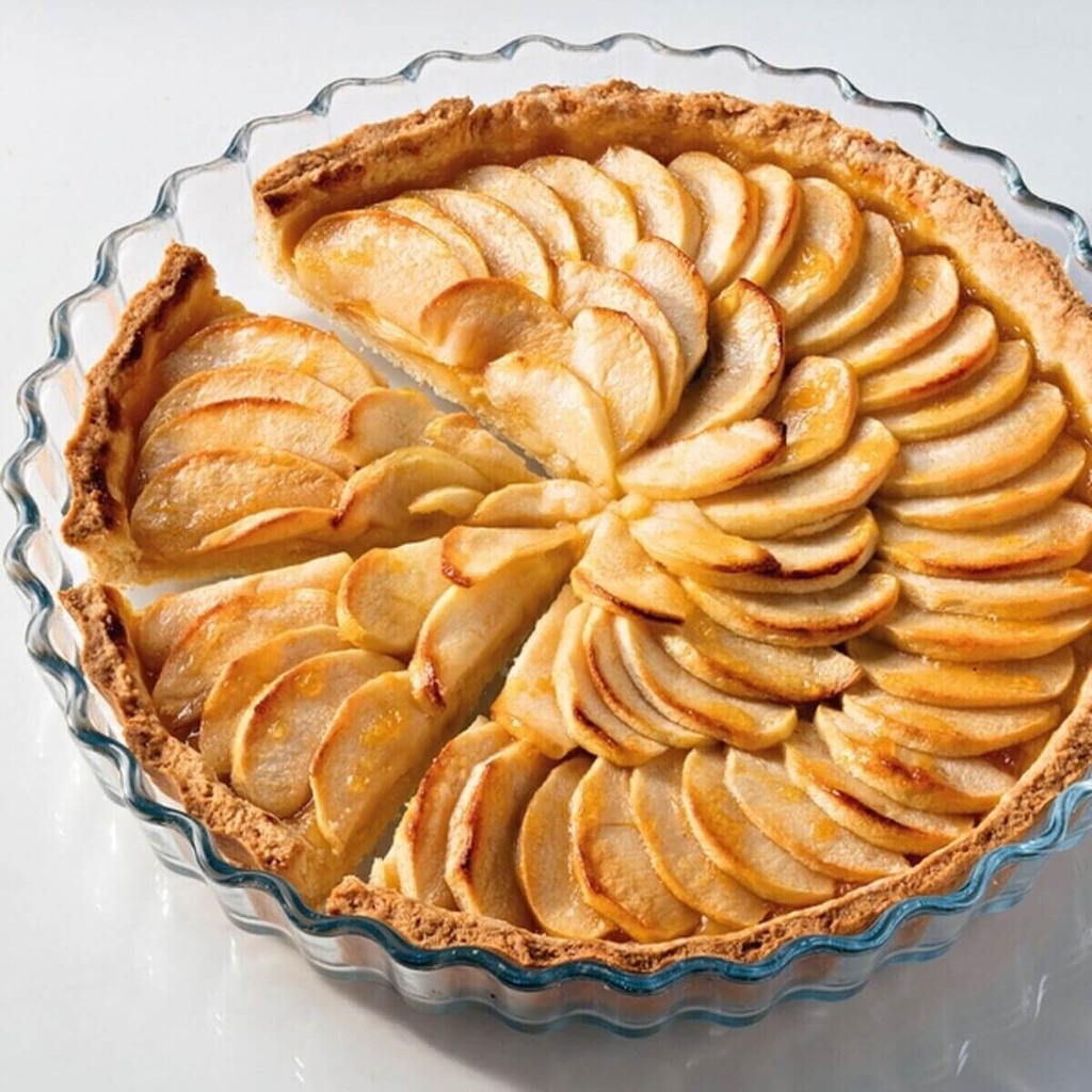 Lot de 2 Moules à Tarte Rond en Verre Pyrex 32 , 27 Cm