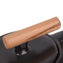 Service à Café Au Lait En Céramique Noir Marbre Pour 4 Personnes - 7 Pièces