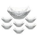 Lot de 7 Bols Carré Azur Glass Iris