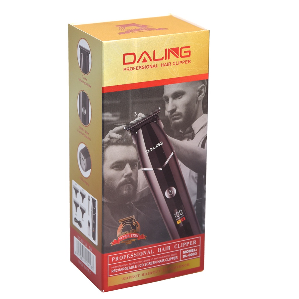 Tondeuse Cheveux Daling Rechargable Professionnel 5W Noir