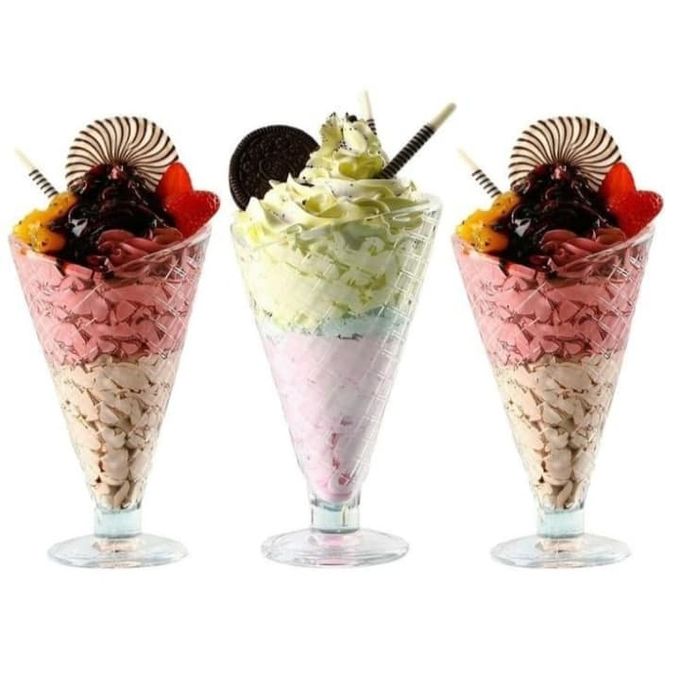 Lot De 6 Coupes À Glace Azur LOSANGE  