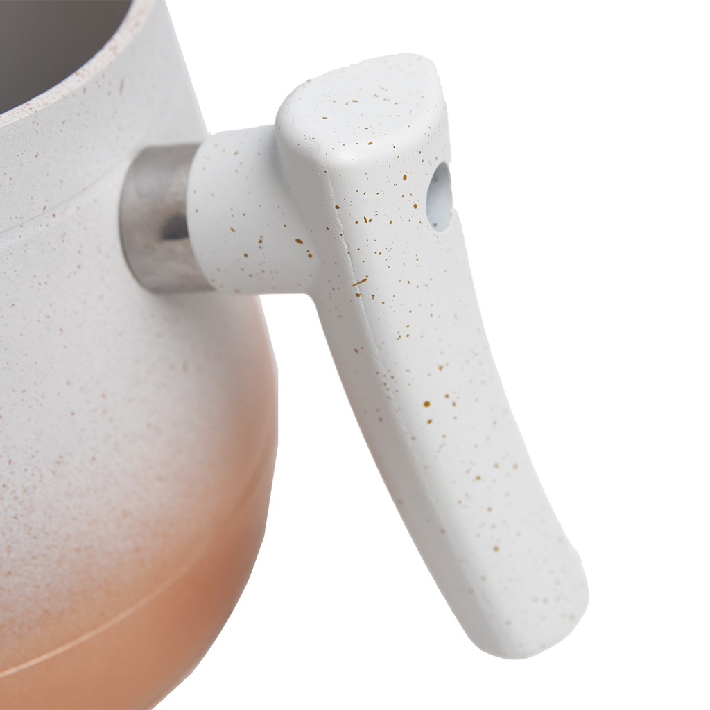 Theière en Granite Lines 3 pcs Blan & Miel