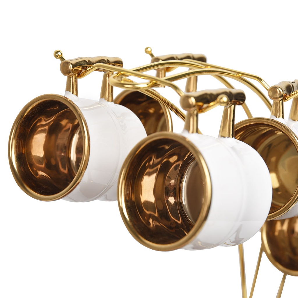 Service En Porcelaine16 Pièces avec Support Blanc Thomas