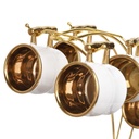 Service En Porcelaine16 Pièces avec Support Blanc Thomas