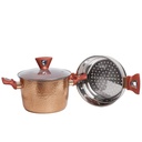 Couscoussier inox et Granite Baroly 20 cm - Effet Cuivre