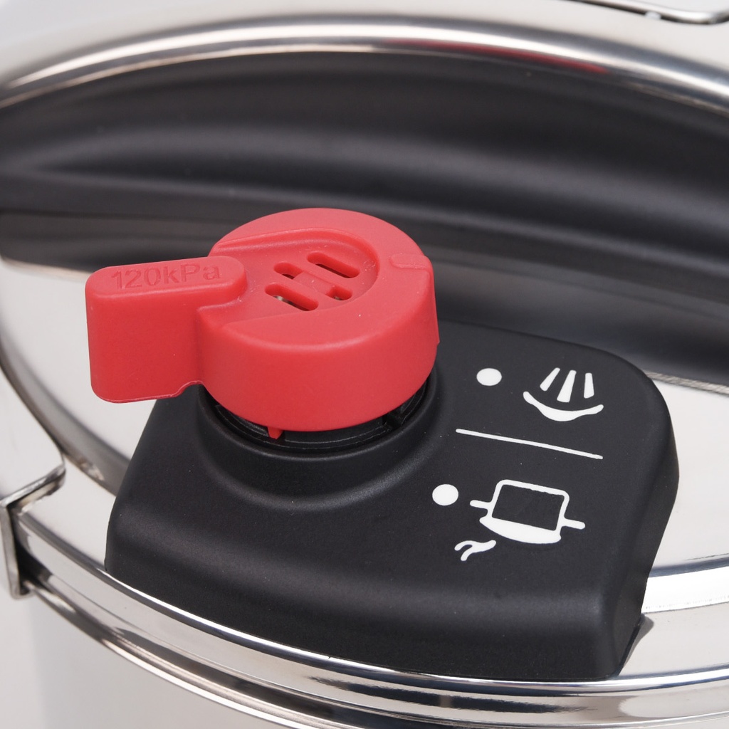 Ensemble de 6 pièces Inox Lines Cocotte 6 L et couscoussier 4 L Rouge