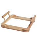 Saladier En Porcelaine Avec Support En Bois 