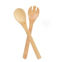 Saladier En Porcelaine Avec Support En Bois 