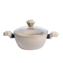 Batterie De Cuisine Sizar 16 Pièces Granite Beige