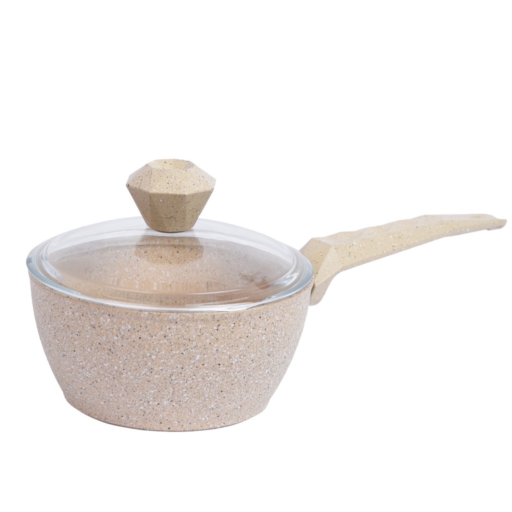 Batterie De Cuisine Sizar 16 Pièces Granite Beige