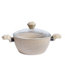 Batterie De Cuisine Sizar 16 Pièces Granite Beige