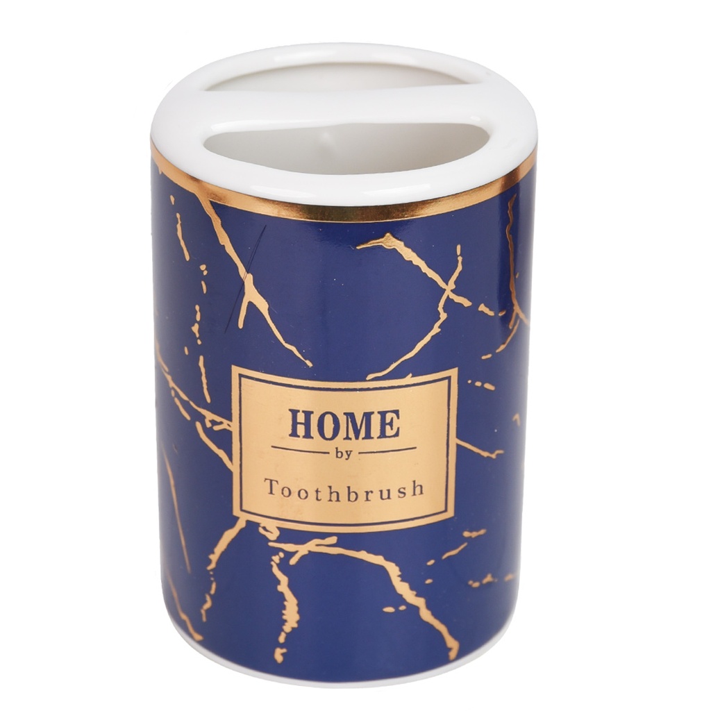 Accessoires de salle de bain en céramique Rond Bleu 