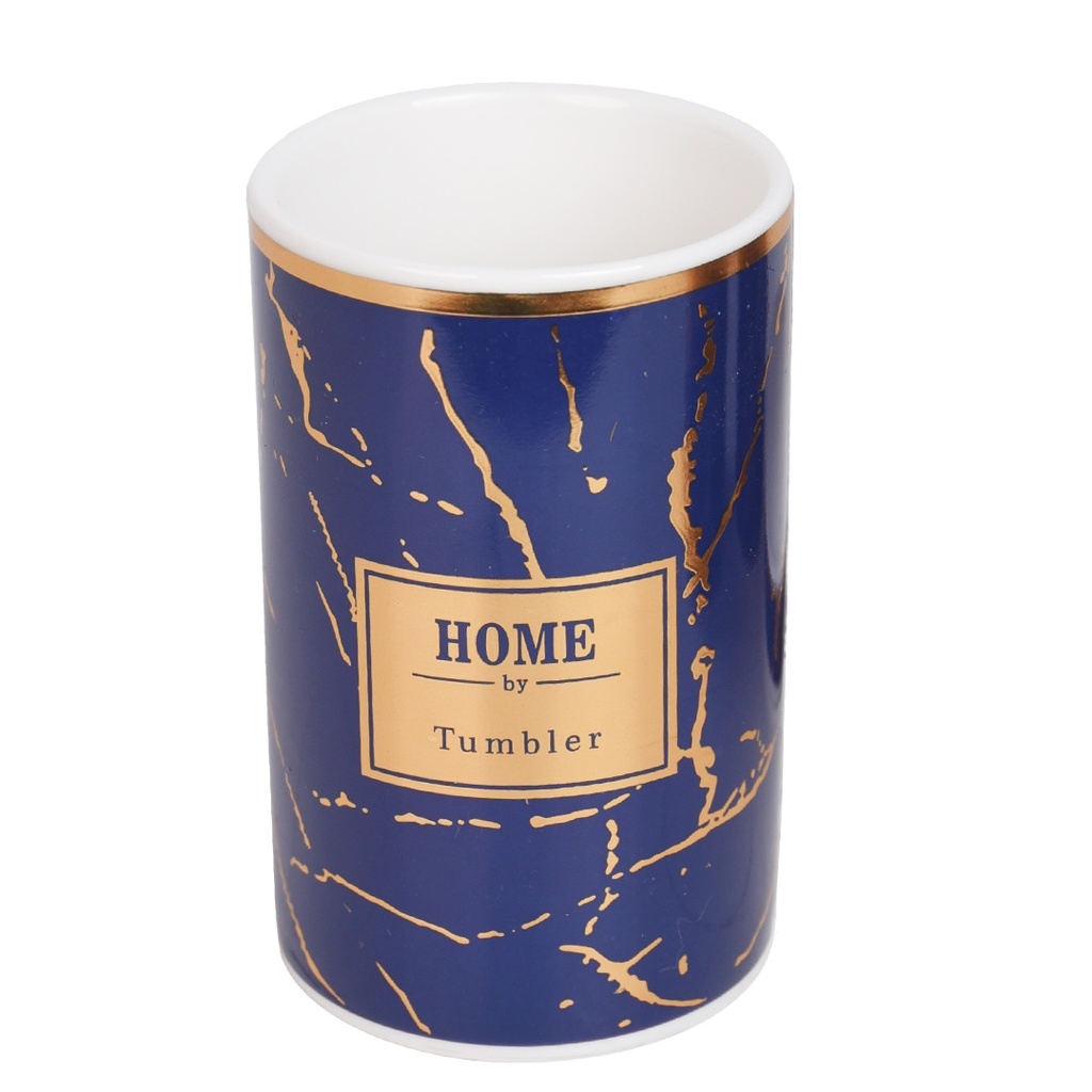 Accessoires de salle de bain en céramique Rond Bleu 