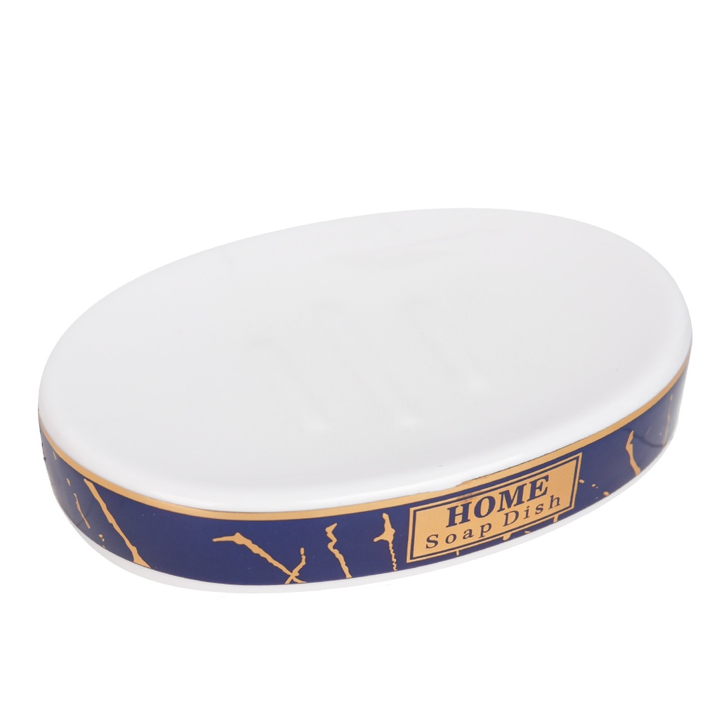 Accessoires de salle de bain en céramique Rond Bleu 