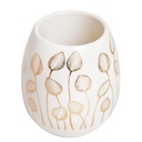 Accessoires de salle de bain en céramique Cercle Motif Fleur