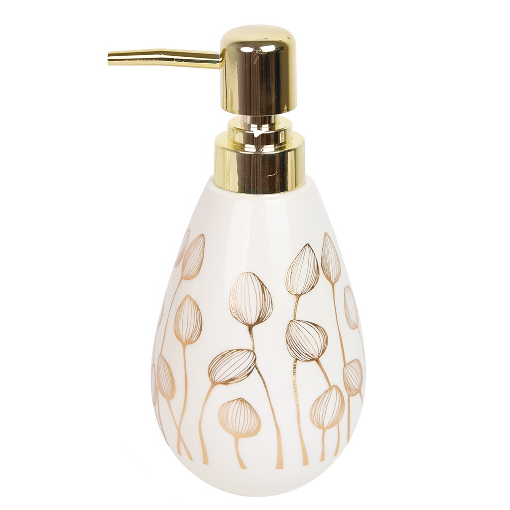 Accessoires de salle de bain en céramique Cercle Motif Fleur