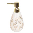 Accessoires de salle de bain en céramique Cercle Motif Fleur