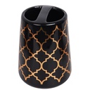 Accessoires de salle de bain en céramique Rond Noir Arabesque