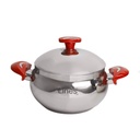 Batterie de Cuisine Inox Lines 10 Pièces Rouge 