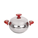 Batterie de Cuisine Inox Lines 10 Pièces Rouge 