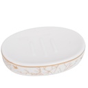 Accessoires de salle de bain en céramique Rond Blanc Motif Arbre