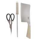 Ensemble 8 Pièces Couteaux Bàss avec Support Tournant Beige