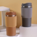 Thermos En acier Inoxydable Avec Bande Caramel 450ml