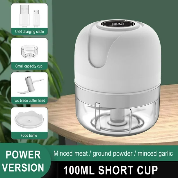 Mini Hachoir Rechargaeble 45W Blanc