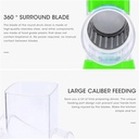 Trancheuse Multifonction Manuelle Avec 3 Lames Vert 