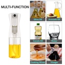 Vaporisateur Huile Et Vinaigre 210 ml Spray En Verre Blanc