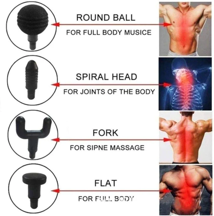 Pistolet De Massage Musculaire Rouge