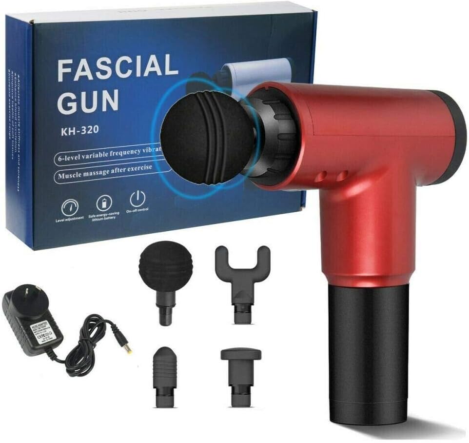 Pistolet De Massage Musculaire Rouge 24W