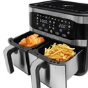 Air Fryer Lexical Avec 2 Panier 2100W 9L 