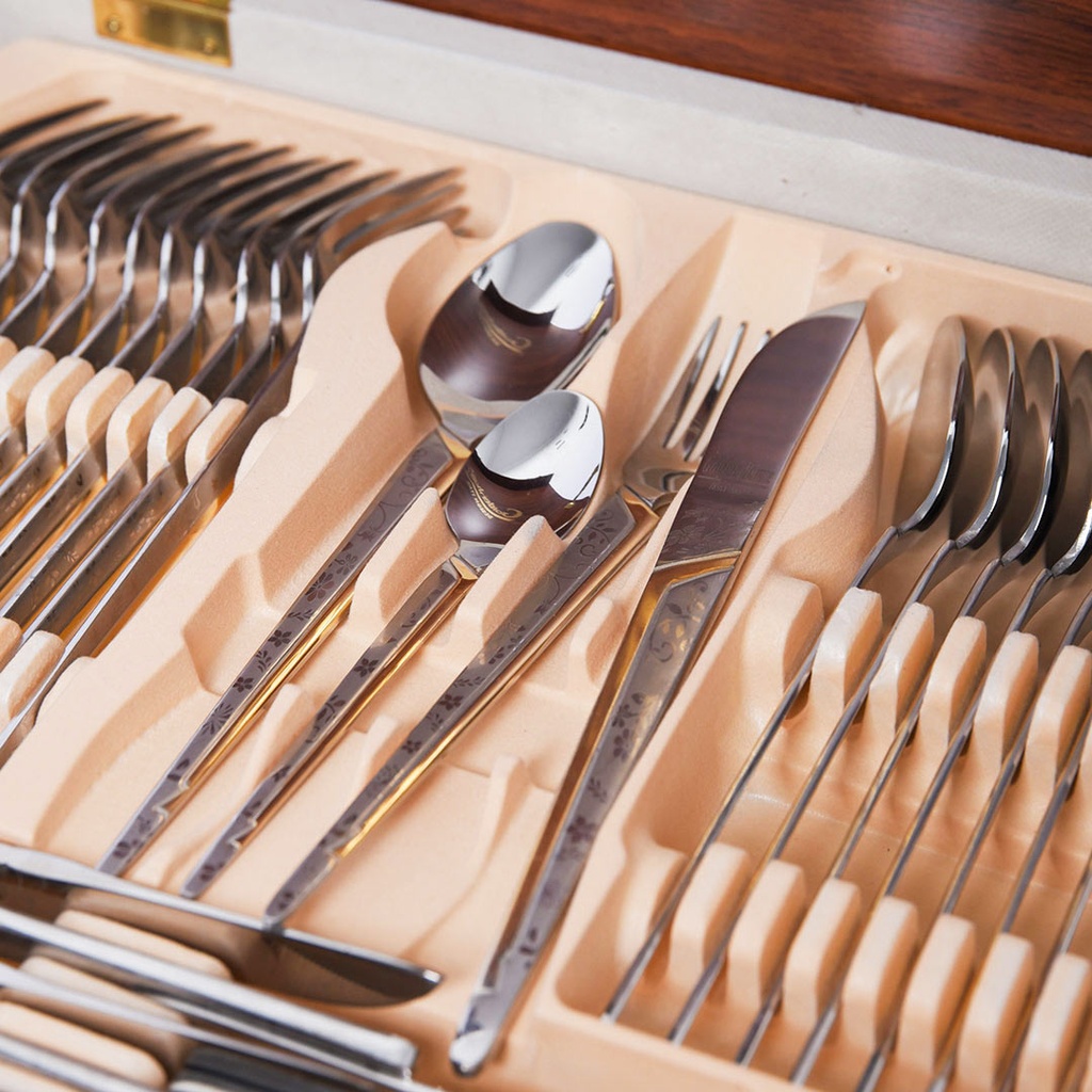 Coffret Ménagère De Cuisine 86 Pièces Golden House - Model 1