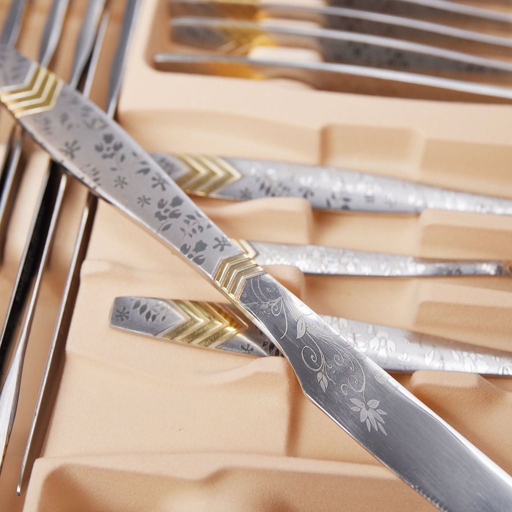 Coffret Ménagère De Cuisine 86 Pièces Golden House - Model 4